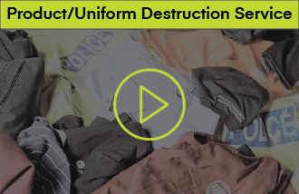 DestroyR's Product & Uniform Destruction Service helps protect the intellectual property of a company by securely destroying material that should only be accessible to employees.